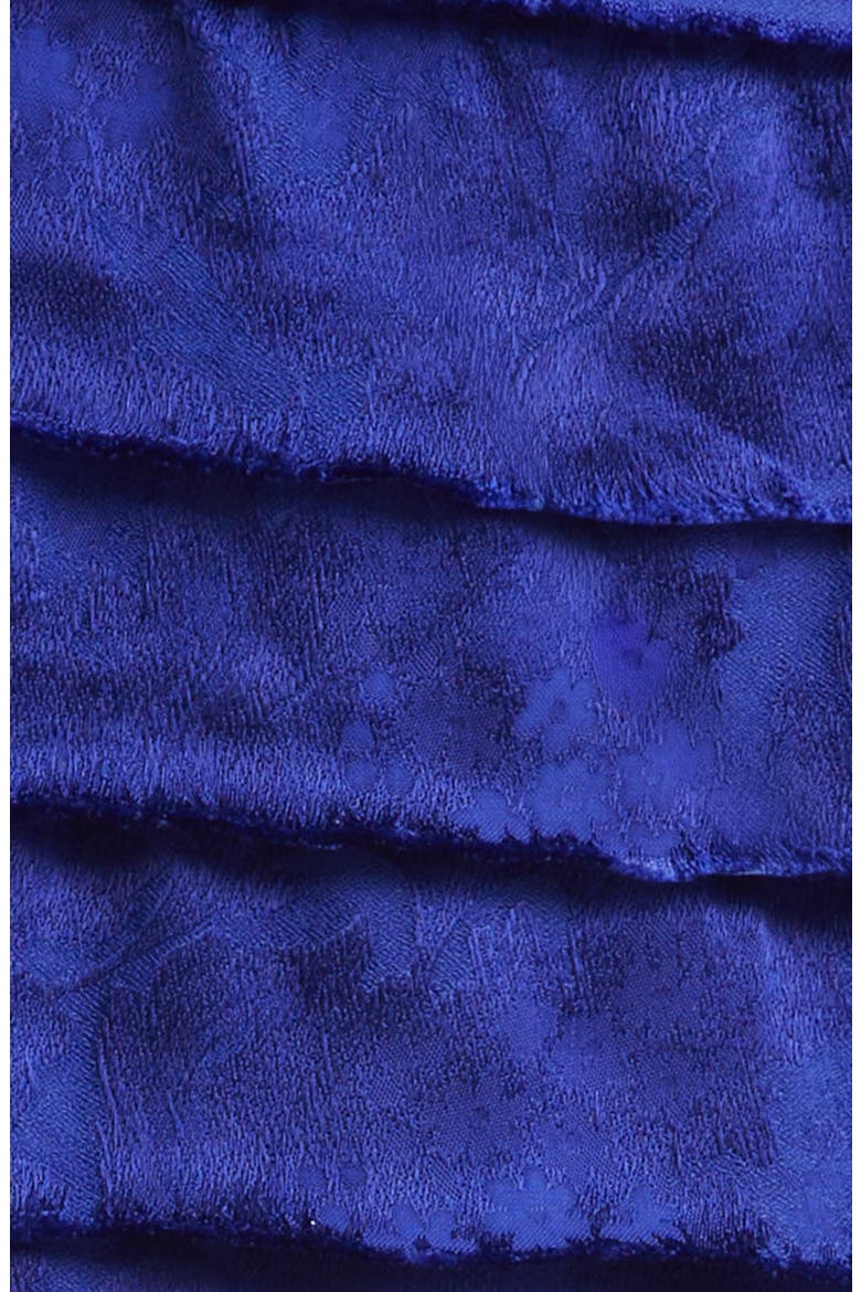 Layered Floral Jacquard Skirt, Alternate, color, BLEU SAPPHIRE