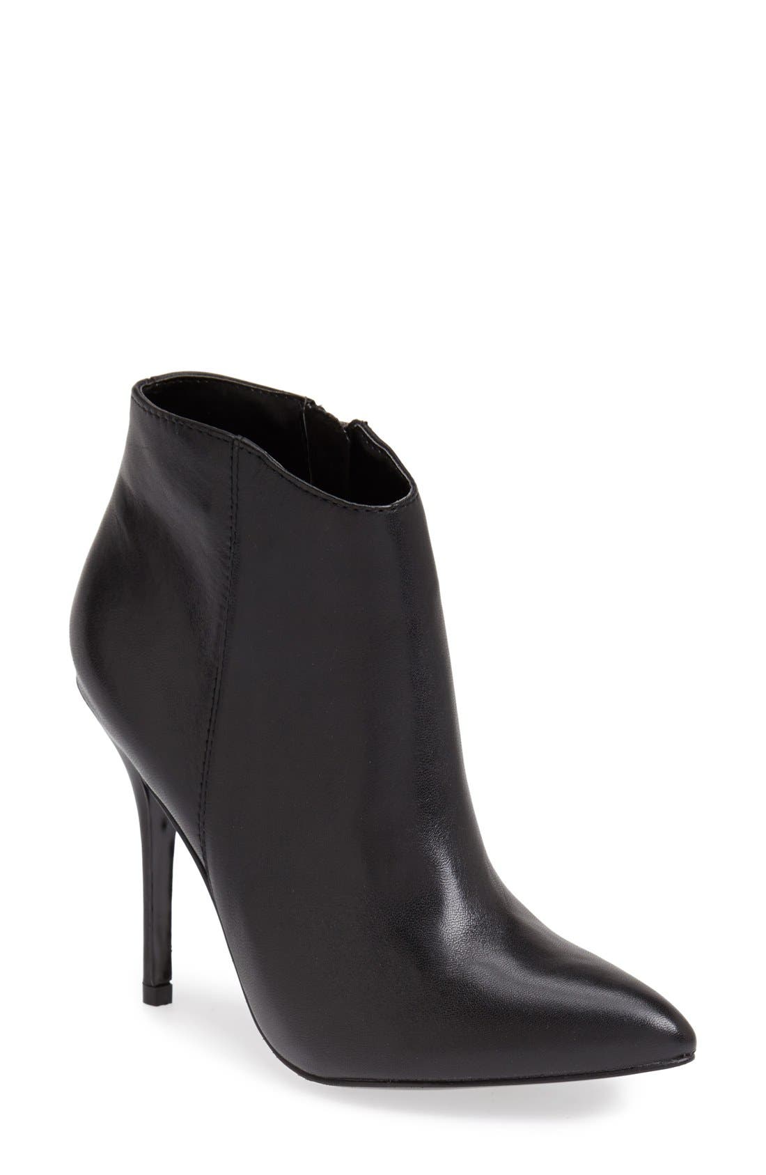 'Grrand' Bootie, Main, color, BLACK LEATHER