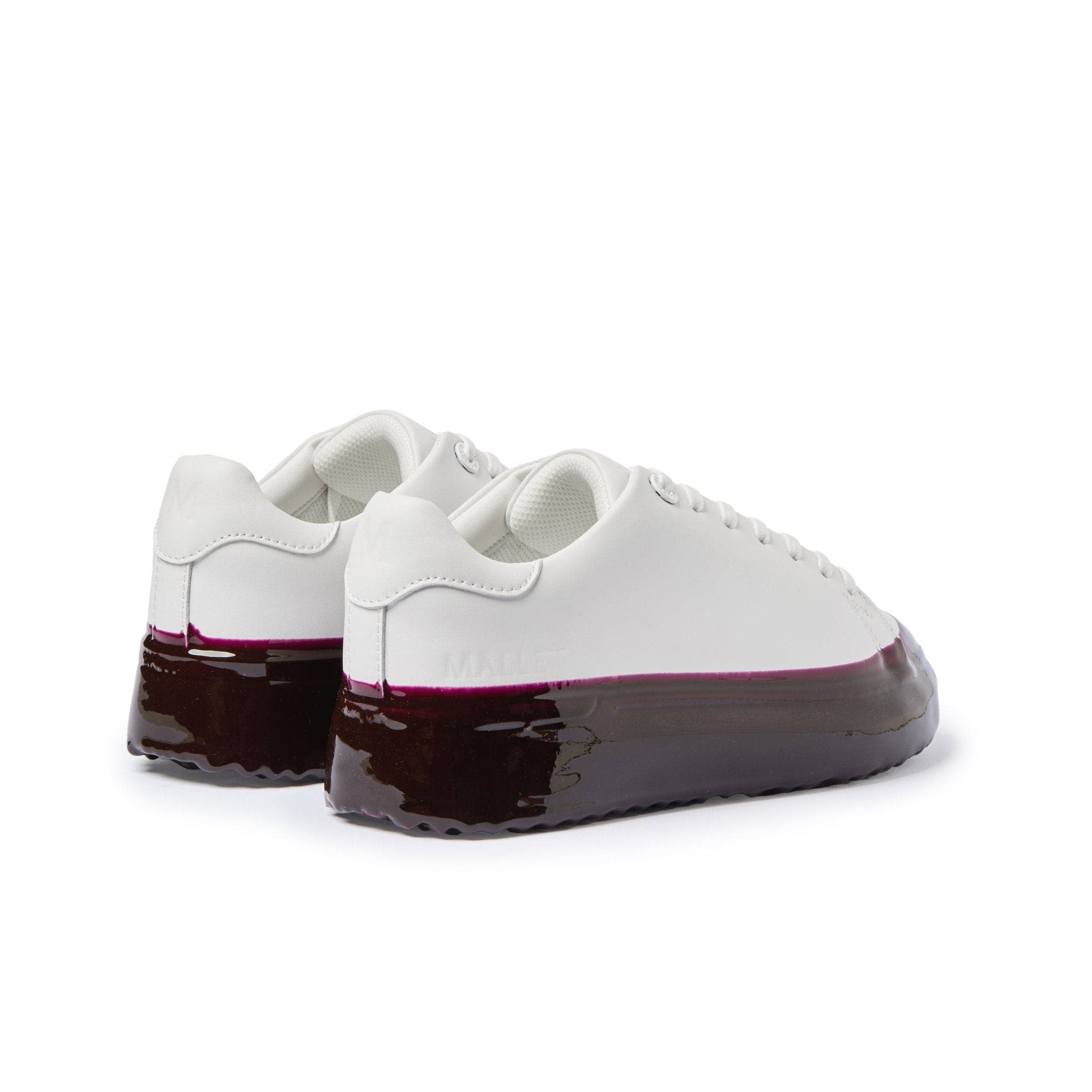 MALLET Grftr Dip Low-Top Platform Trainers, Alternate, color, White Red