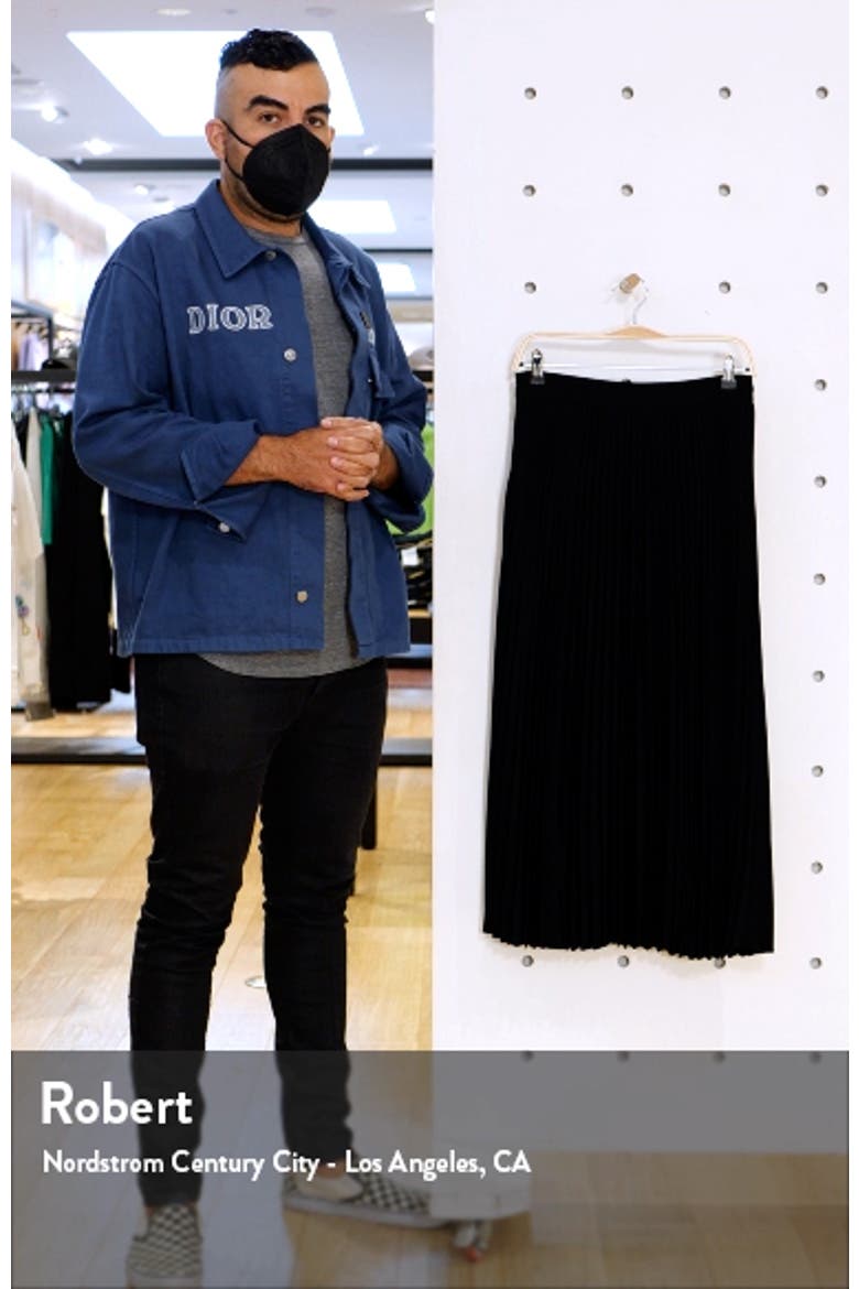 Pleated Midi Skirt video