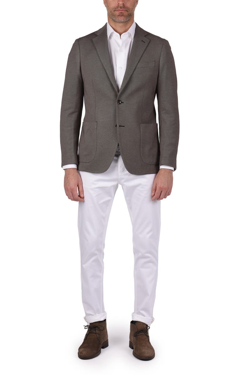 Ibiza Textured Cotton Blend Sport Coat, Alternate, color, Brown