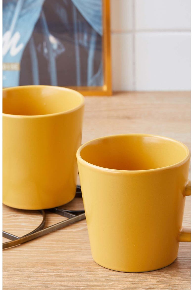 Cleo Stoneware 16-Piece Dinnerware Set, Alternate, color, Yellow