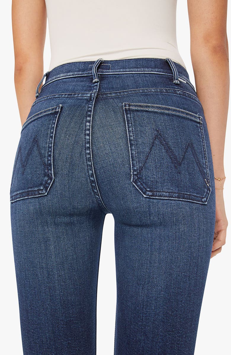 MOTHER The Patch Pocket Insider Flood Bootcut Jeans, Alternate, color, You Are A Riot