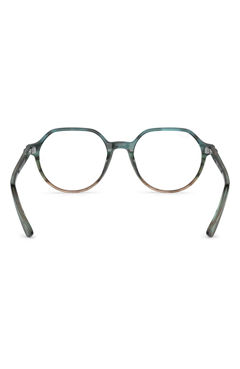 Ray-Ban Thalia 49mm Small Round Optical Glasses, Alternate, color, Blue Gradient