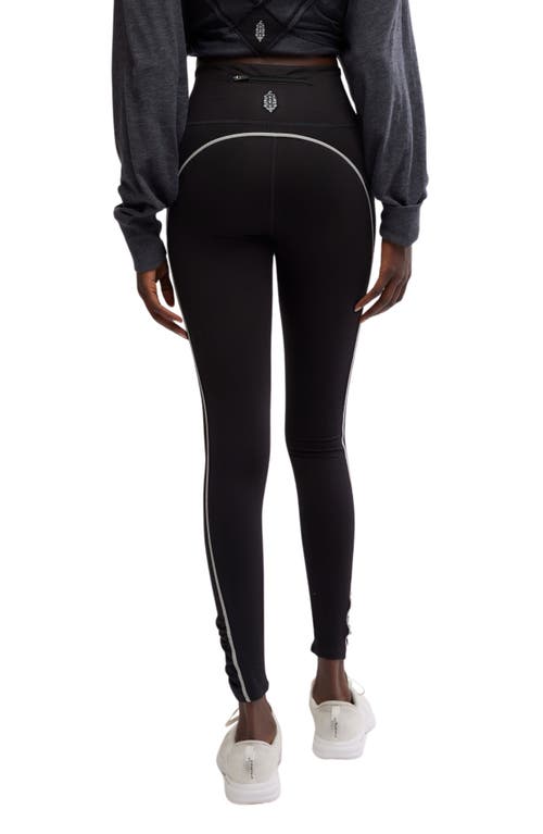 Free People You're A Peach Leggings In Black