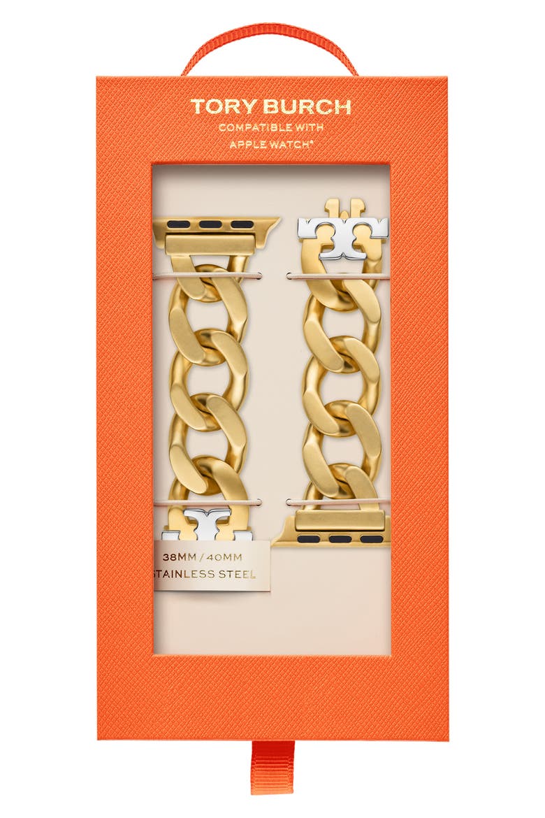 The Curb Link 20mm Apple Watch® Bracelet Watchband, Alternate, color, GOLD