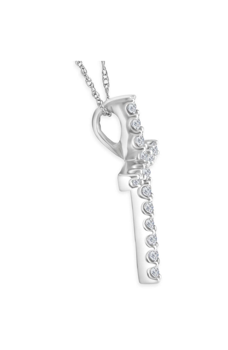 Bliss Diamond 1/3 Ct Lab Diamond Cross Pendant Necklace 18" Gold 21mm Tall, Alternate, color,