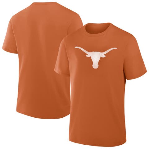 Men's Fanatics  Burnt Orange Texas Longhorns Big & Tall Distressed Vintage Logo T-Shirt