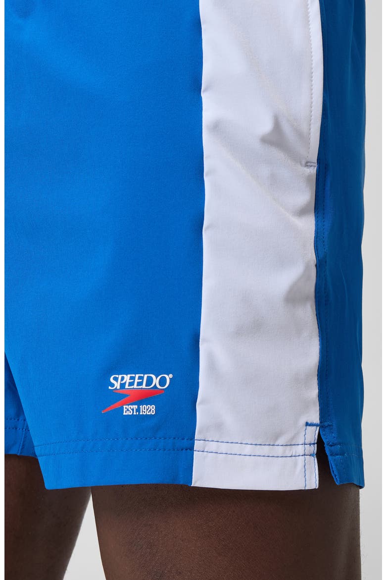 Volley 16-Inch Swim Trunks, Alternate, color, BLUE