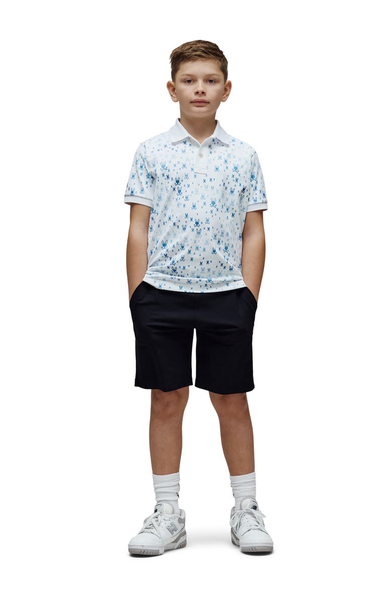 Psycho Bunny Kids' Nev Sport Polo, Alternate, color, White