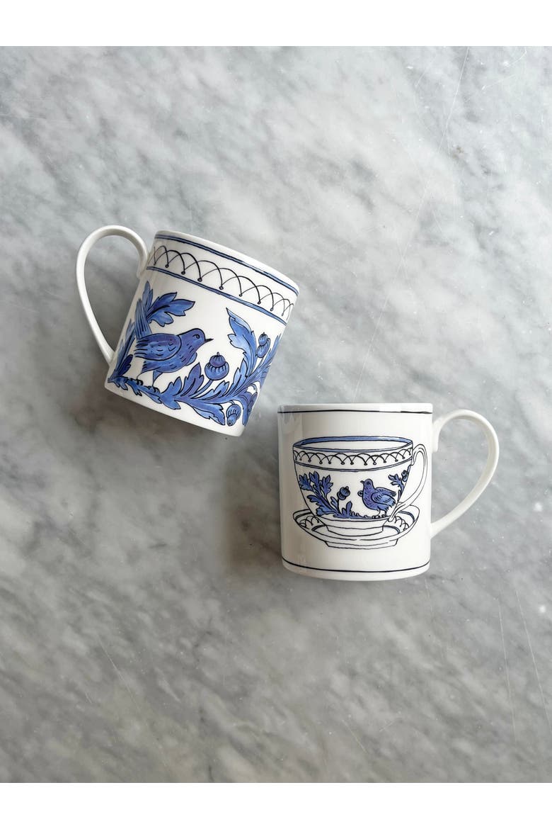 Heritage Blue Bird Blooming Mug, Alternate, color, Multi