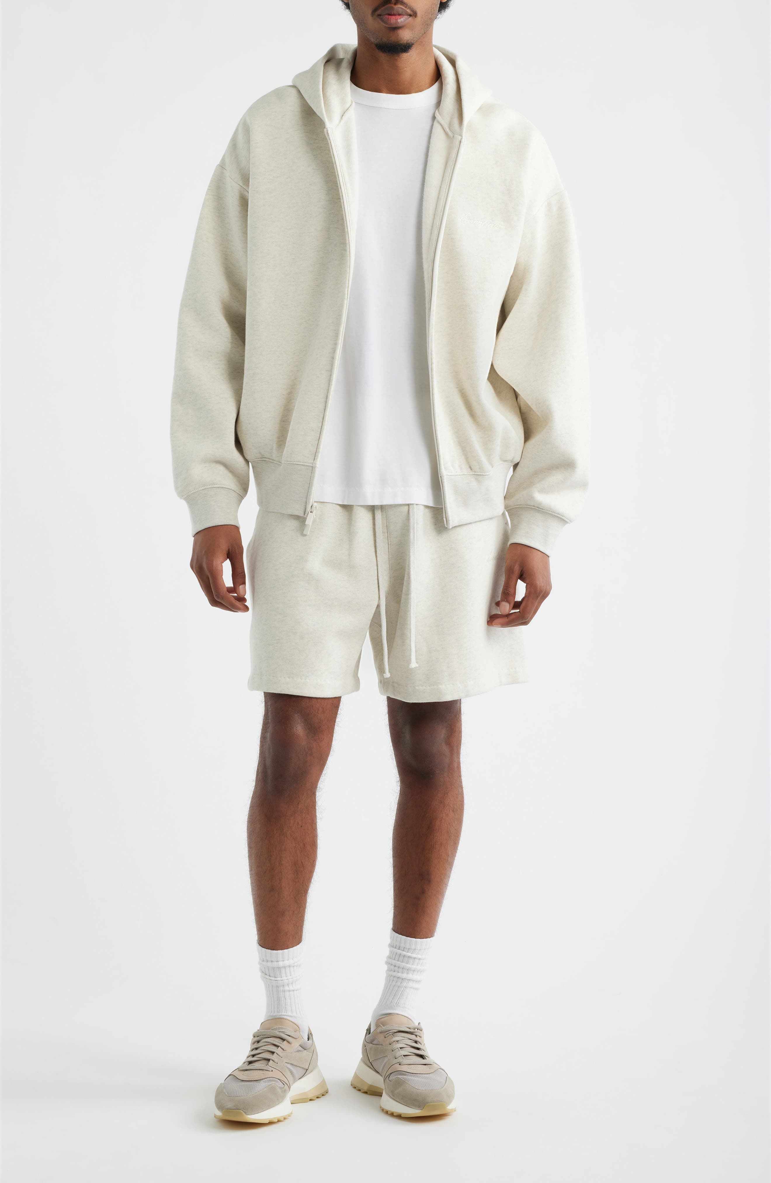 Fear of God Essentials Signature Classic Fit Zip Hoodie (Men