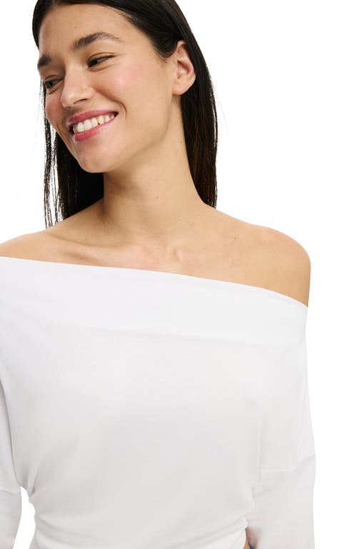 Cotton On Peyton Off Shoulder Long Sleeve In White