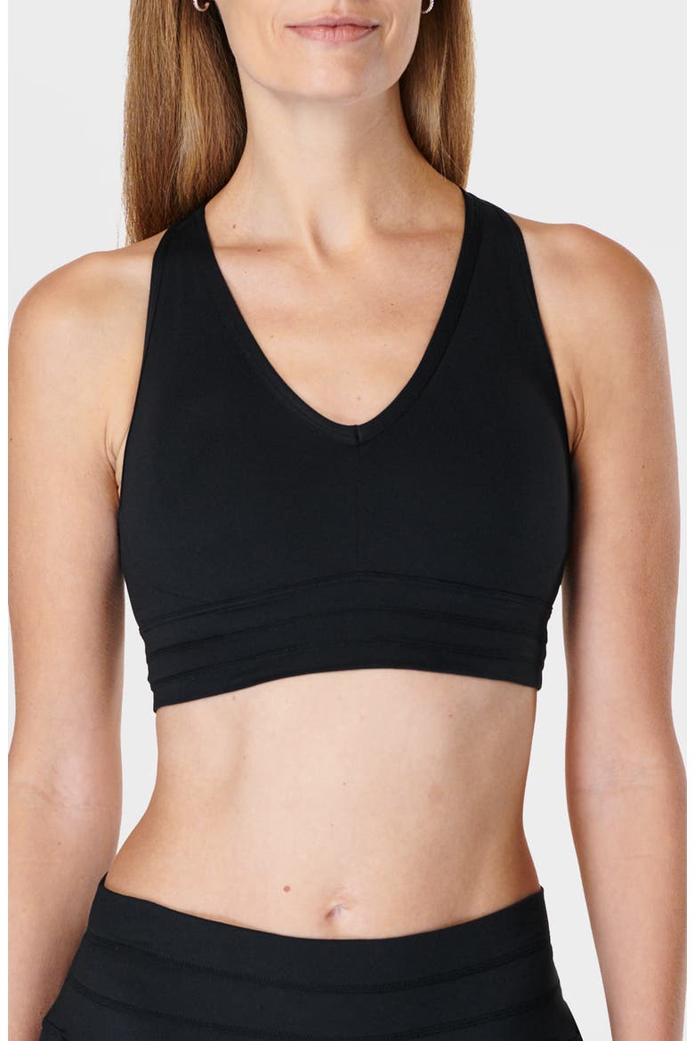 Gaia Yoga Sports Bra, Main, color, BLACK