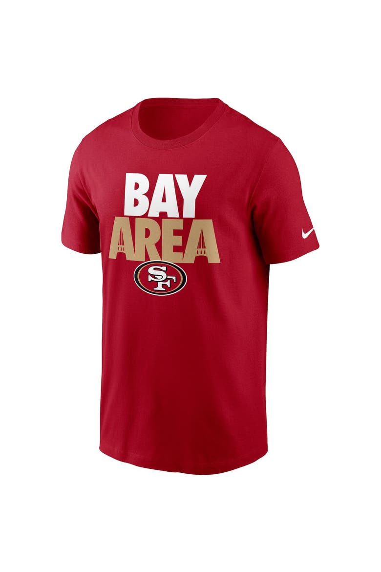 Men's Nike Scarlet San Francisco 49ers Hometown Collection Bay Area T-Shirt, Alternate, color, Scarlet
