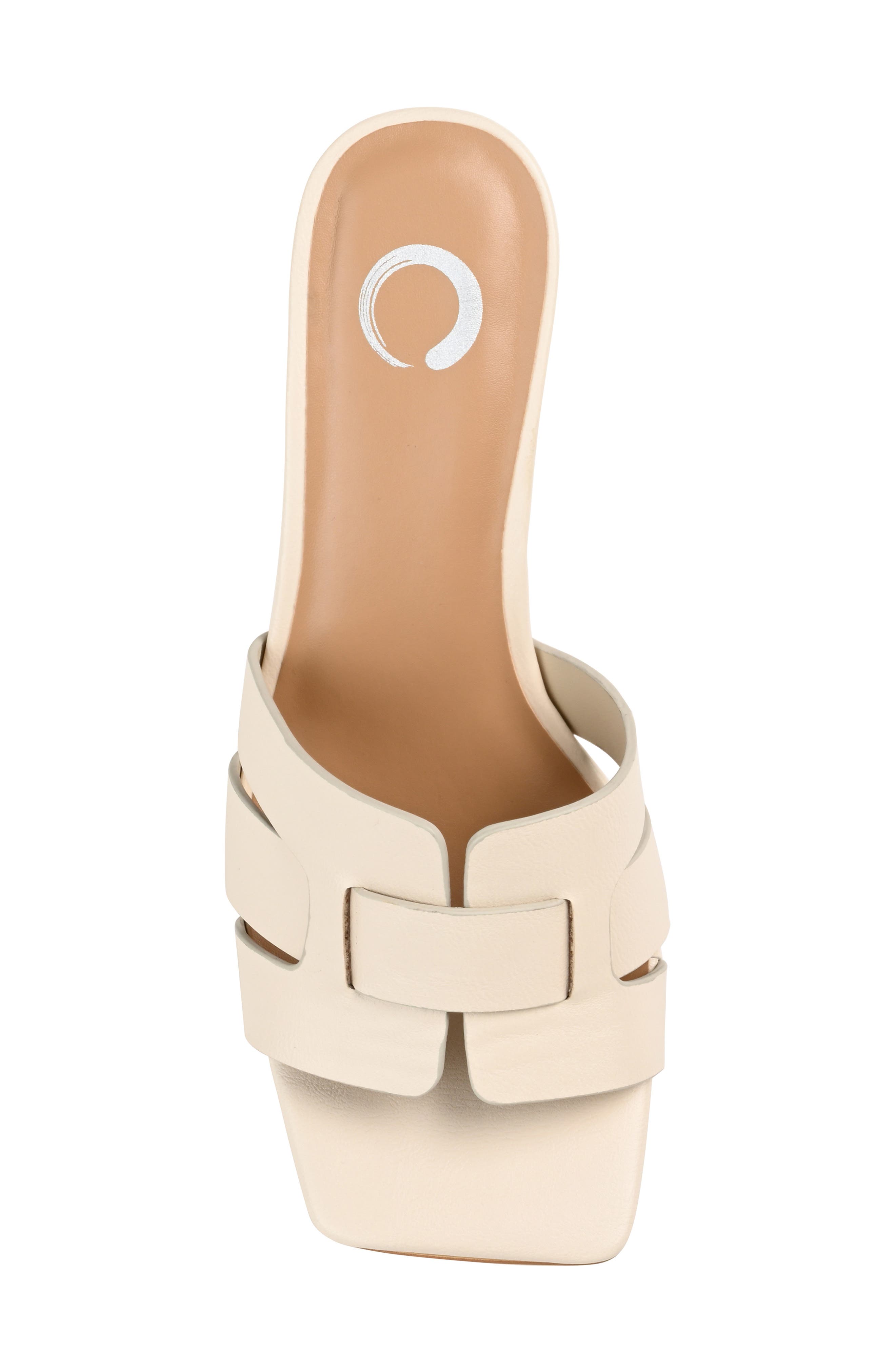 Journee Collection Renatta Mule Sandal, Alternate, color, Off White