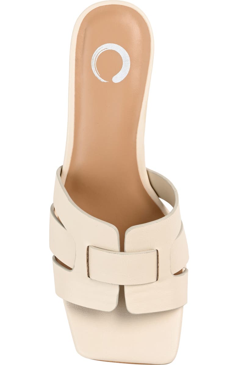 Journee Collection Renatta Mule Sandal, Alternate, color, Off White