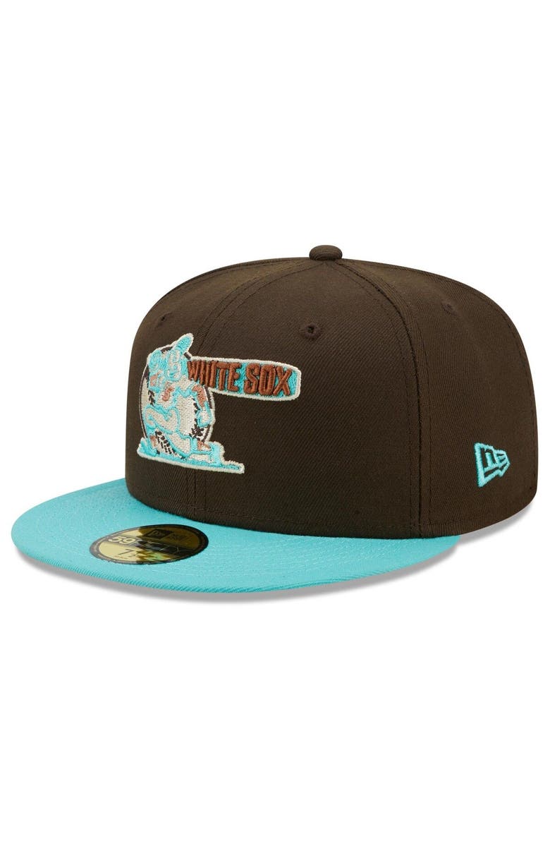 New Era Men's New Era Brown/Mint Chicago White Sox Walnut Mint 59FIFTY Fitted Hat, Alternate, color,