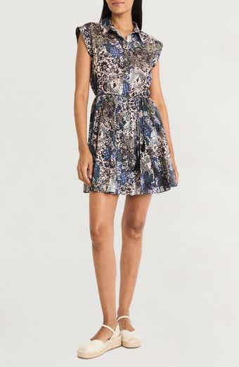 The Good Journey Cap Sleeve Cotton Shirtdress