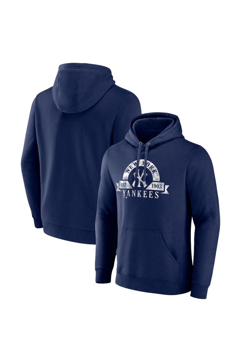 Men's Fanatics Branded Navy New York Yankees Big & Tall Utility Pullover Hoodie, Main, color, Navy