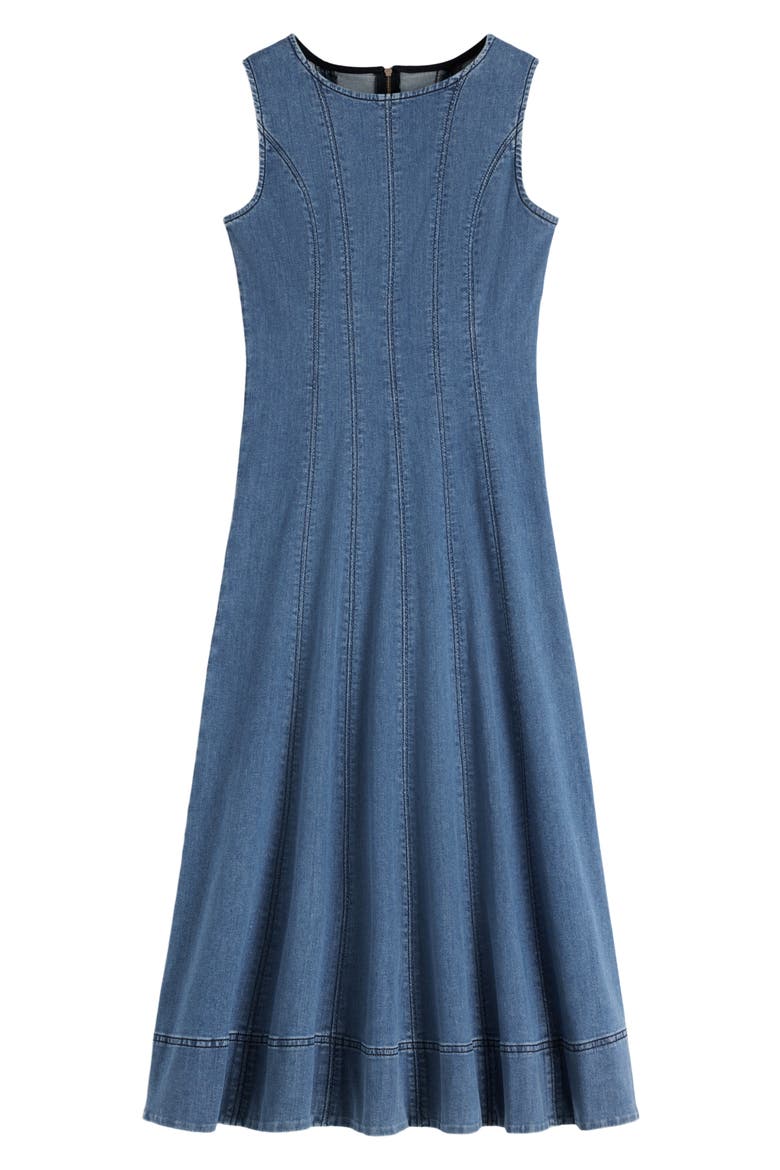 Annet Denim Midi Dress, Alternate, color, MID VINTAGE