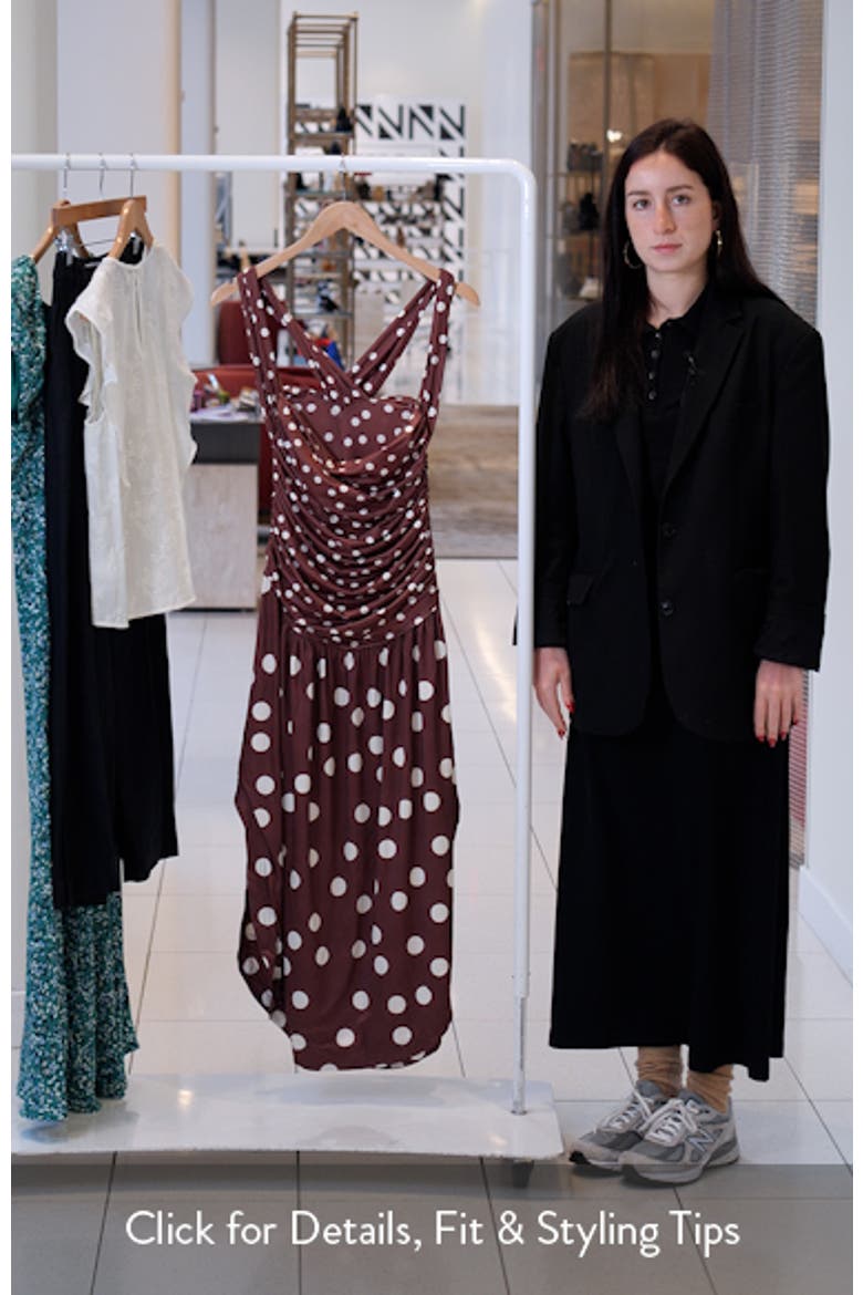 Raylon Variegated Polka Dot Midi Dress video
