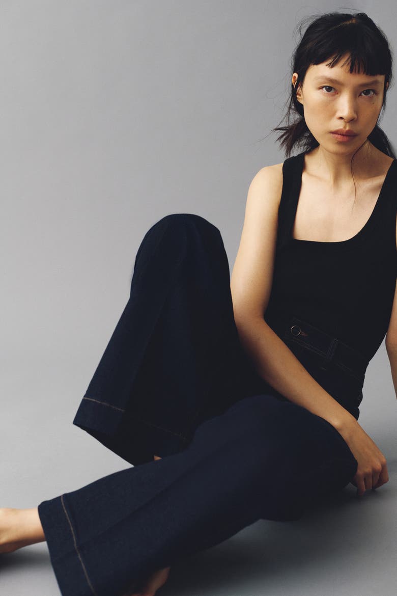 Wide High Jeans, Alternate, color, Dark denim blue