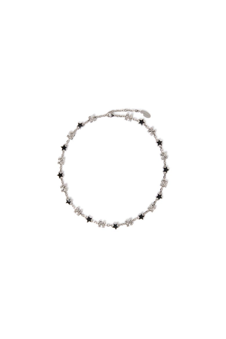 Men's Star Arrow Necklace, Main, color, Silver