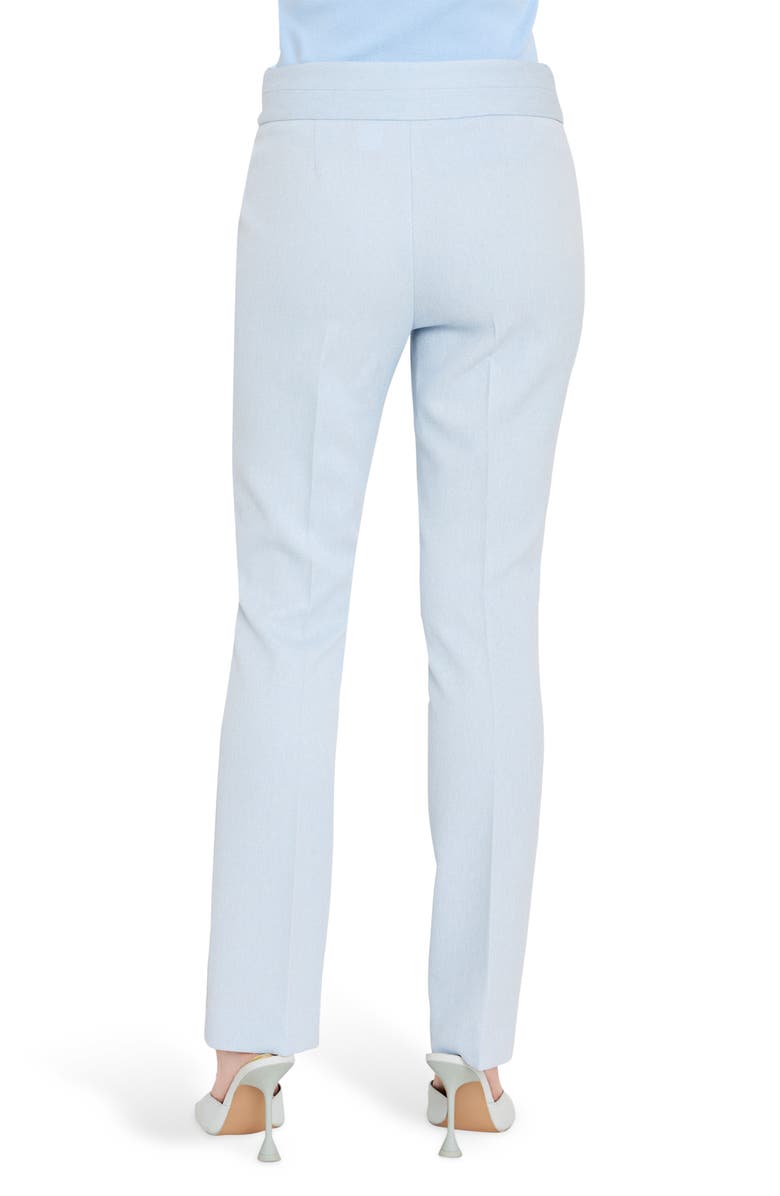Tahari ASL Bell Bottom Pants, Alternate, color, Ice Blue