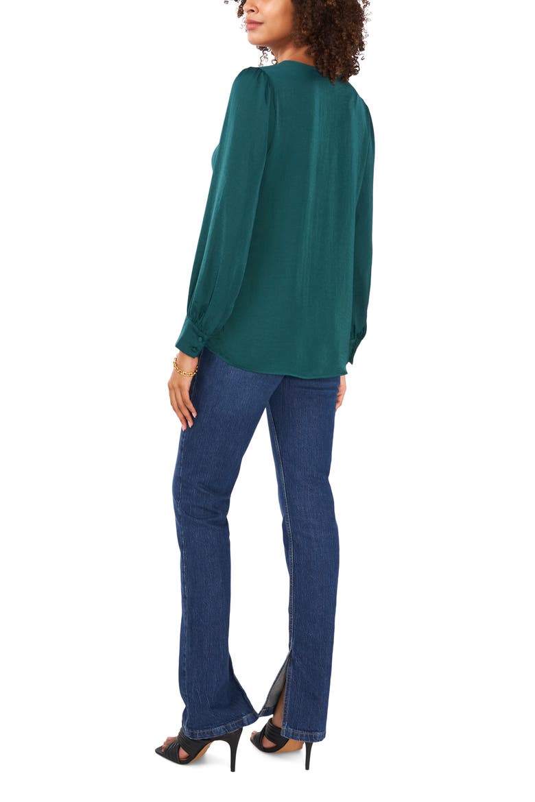 Studded Blouse, Alternate, color, RICH SPRUCE