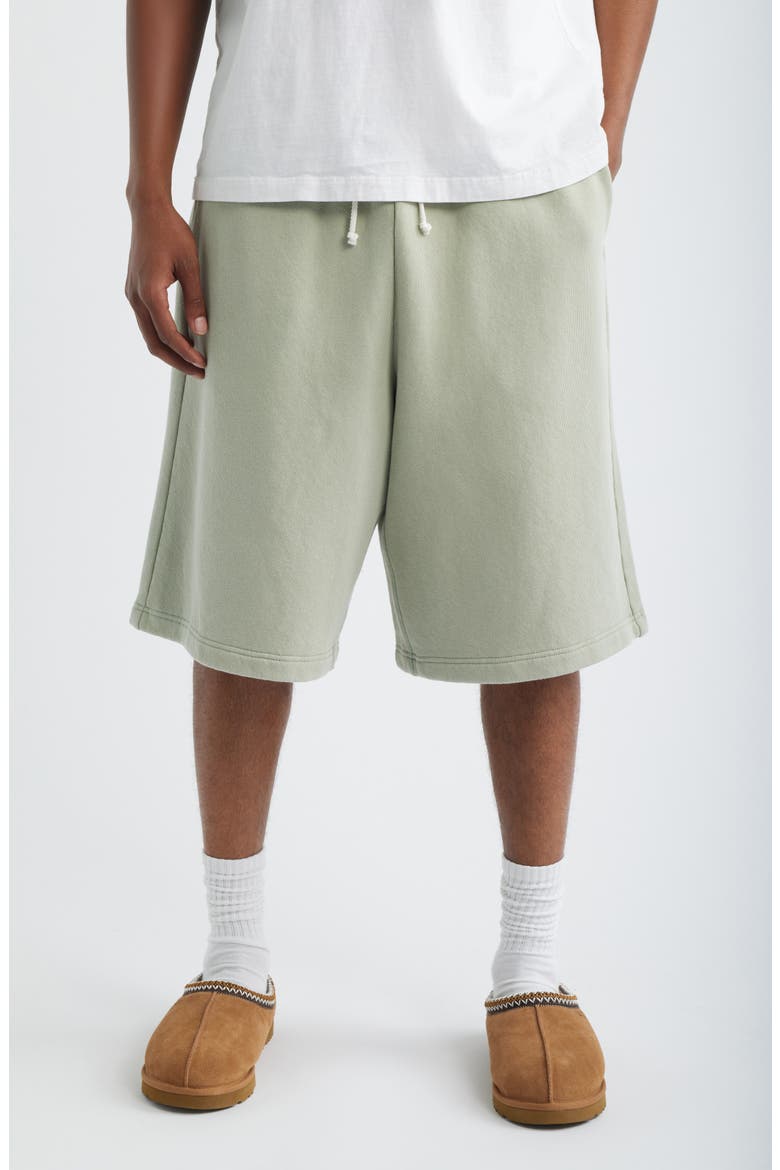 Core Big Sweat Shorts, Main, color, SAGE