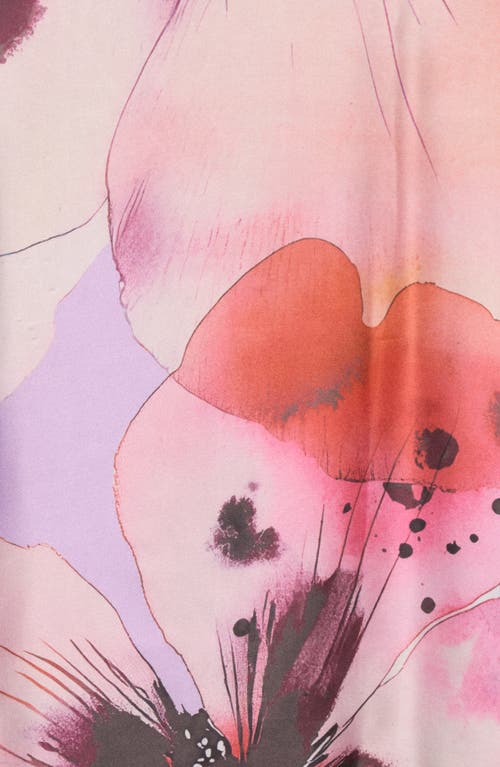 Bcbg Ink Bloom Square Scarf In Pink