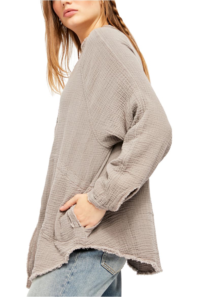 Summer Daydream Button Shirt, Alternate, color, CASHMERE