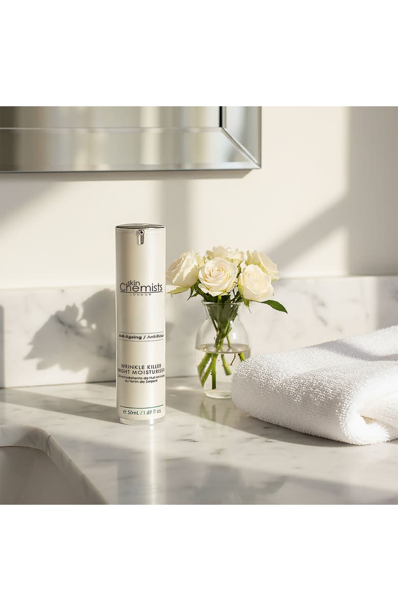 SKINCHEMISTS Wrinkle Killer Anti-Ageing Night Moisturiser 50ml, Alternate, color, White