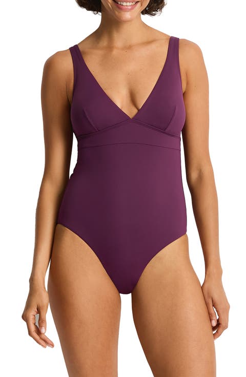Longline Tie Back One-Piece Swimsuit