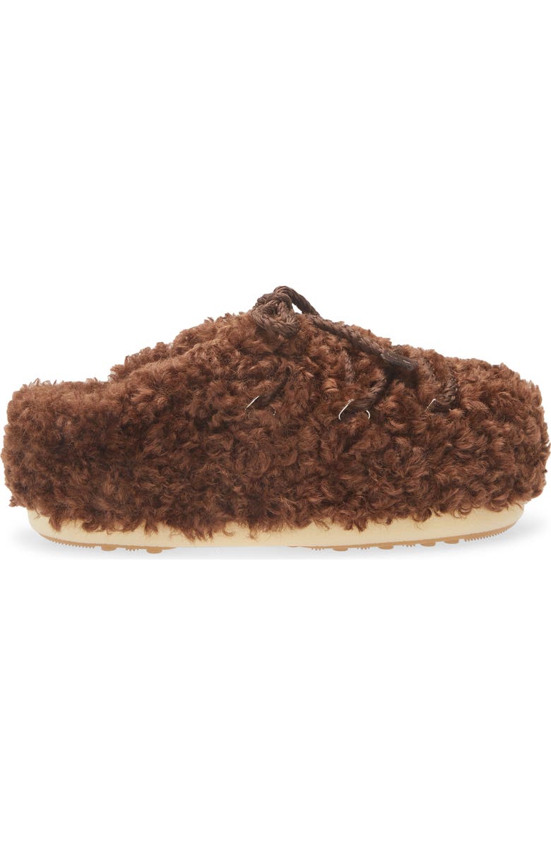 Moon Boot<sup>®</sup> EVX Curly Water Repellent Mule, Alternate, color, Dark Brown