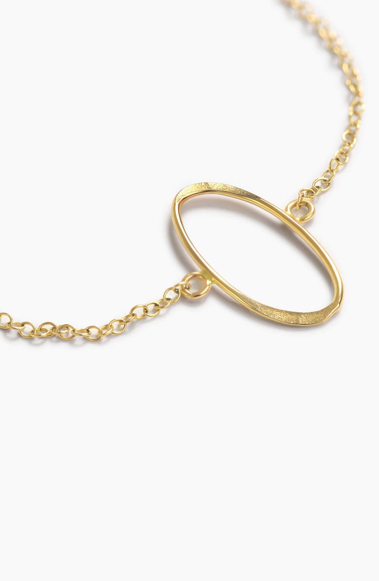 ABLE Hazel Oval Necklace Gold-filled, Alternate, color, Gold