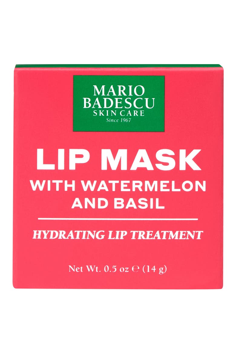 Watermelon & Basil Lip Mask, Alternate, color, NO COLOR