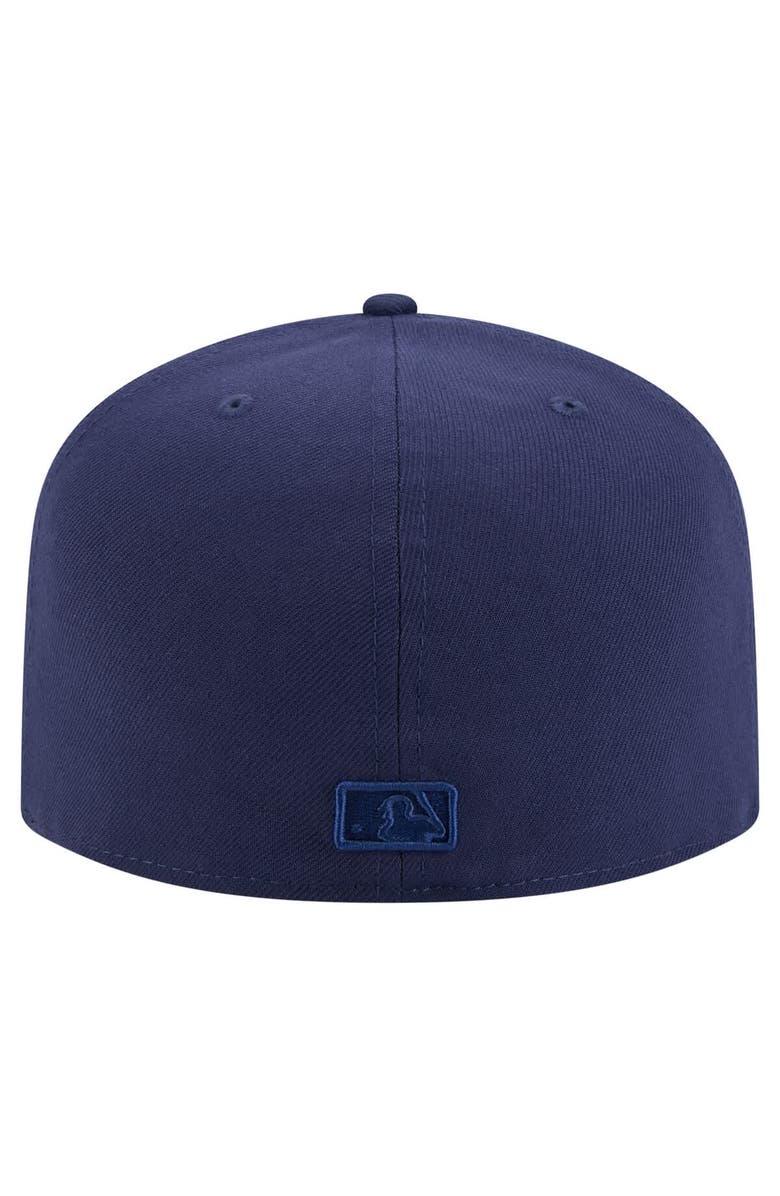 New Era Men
s New Era Navy Tampa Bay Rays Color Pack A-Frame 59FIFTY Fitted Hat, Alternate, color, Navy