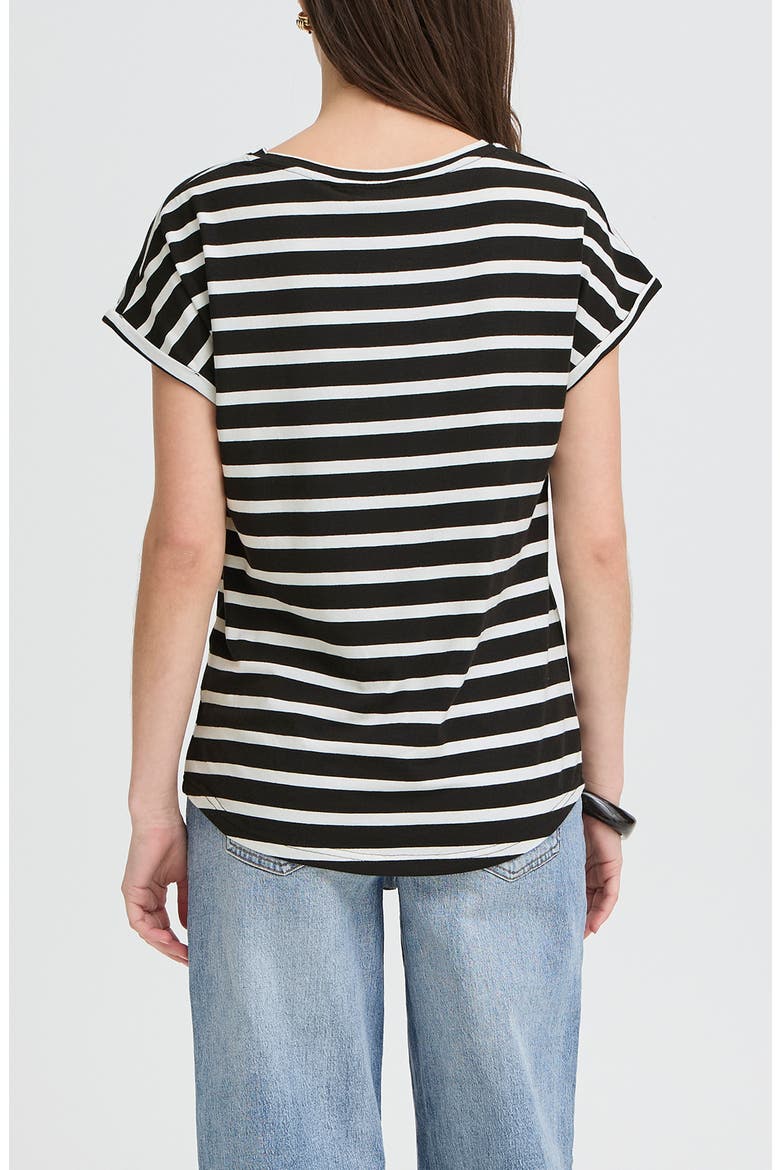 Pamila Short Sleeve T-Shirt, Alternate, color, OFF WHITE MIX
