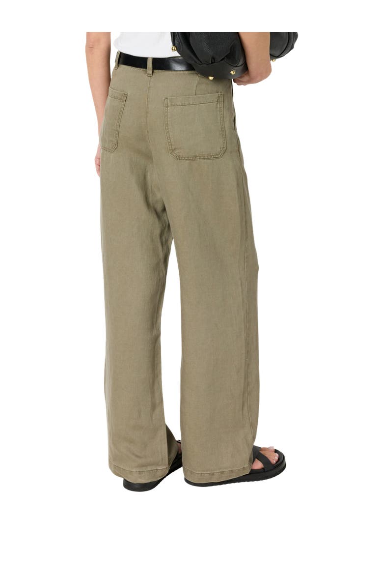 Azilia Wide Leg Pants, Alternate, color, Khaki Green