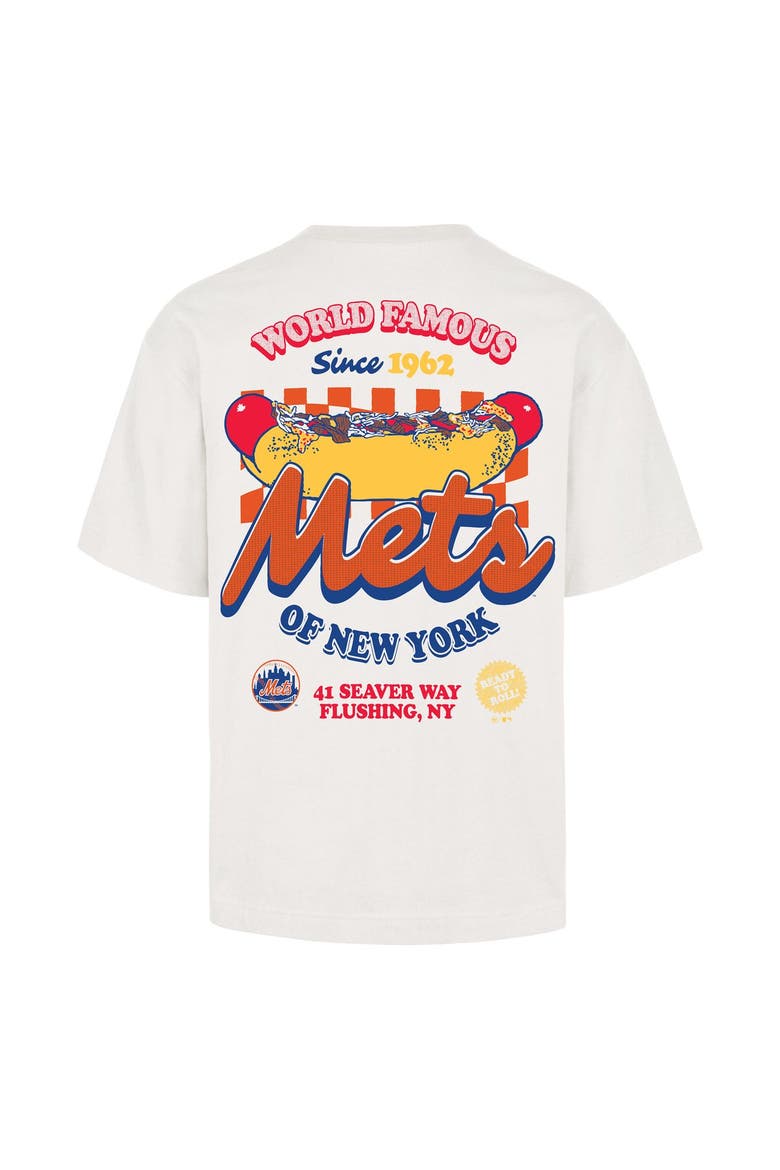 Men's '47 Cream New York Mets Glizzy T-Shirt, Alternate, color, Cream