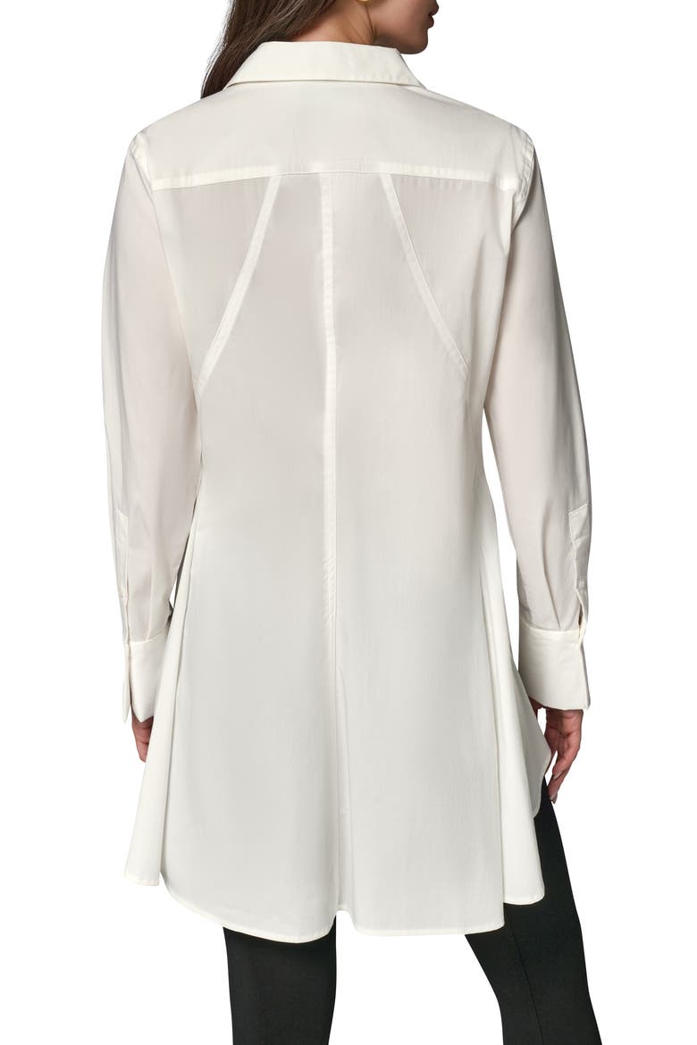 High-Low A-Line Tunic, Alternate, color, CREAM