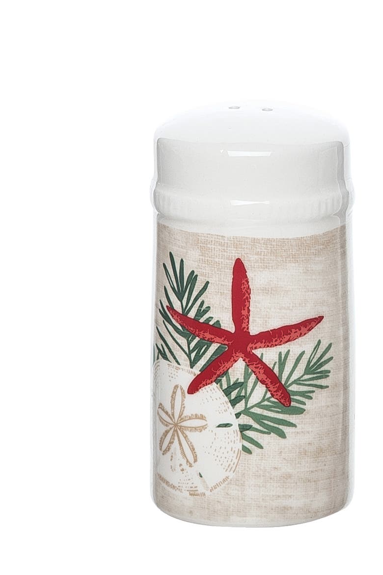 Seaside Greetings Salt Pepper Shakers , Set of 2, Alternate, color, White
