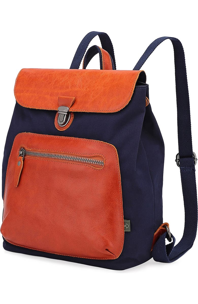 THE SAME DIRECTION Valley Trail Coated Canvas Backpack, Alternate, color,