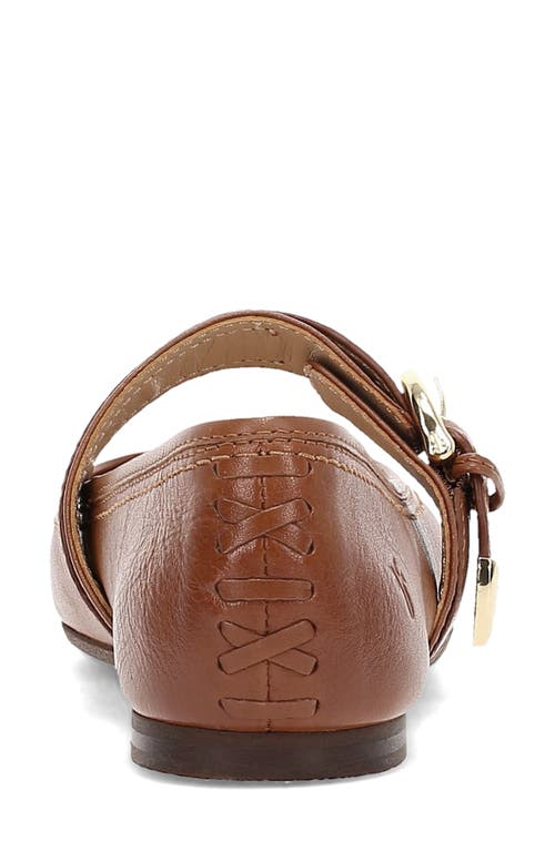 Frye Heather Leather Mary Jane Ballerina Flats In Dark Latte