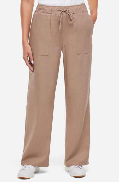 Three Dots Linen Wide Leg Pants