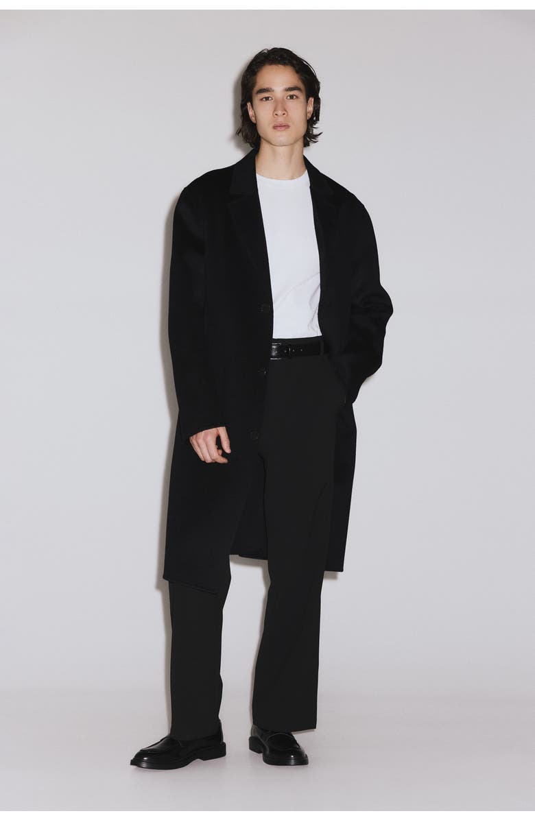 H&M Loose-fit four-way stretch chinos, Alternate, color, Black