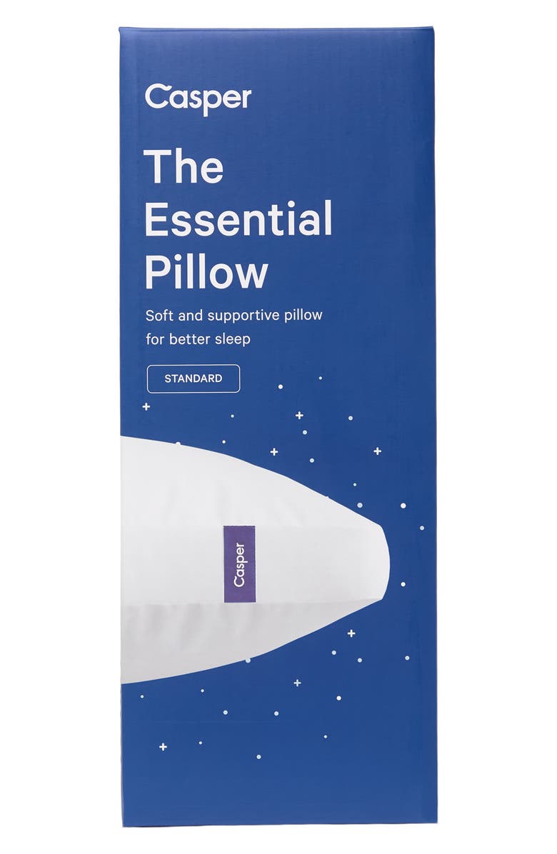 Casper Essential Pillow, Main, color, White