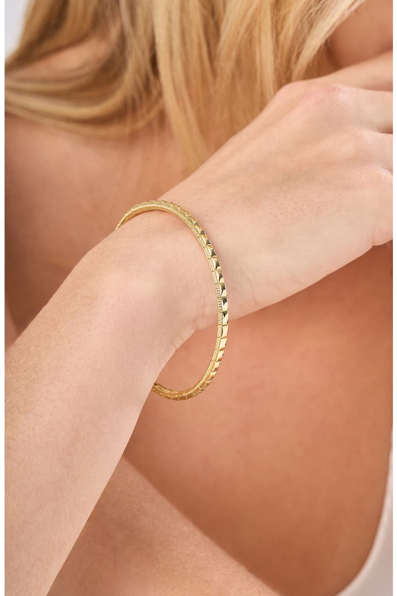 14K Gold Stretchy Bracelet (Online Trunk Show), Alternate, color, 14K YELLOW GOLD